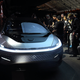 The FF 91, which Faraday Future unveiled at the Consumer Electronics Show in January. Photo credit: Ethan Miller/Getty Images